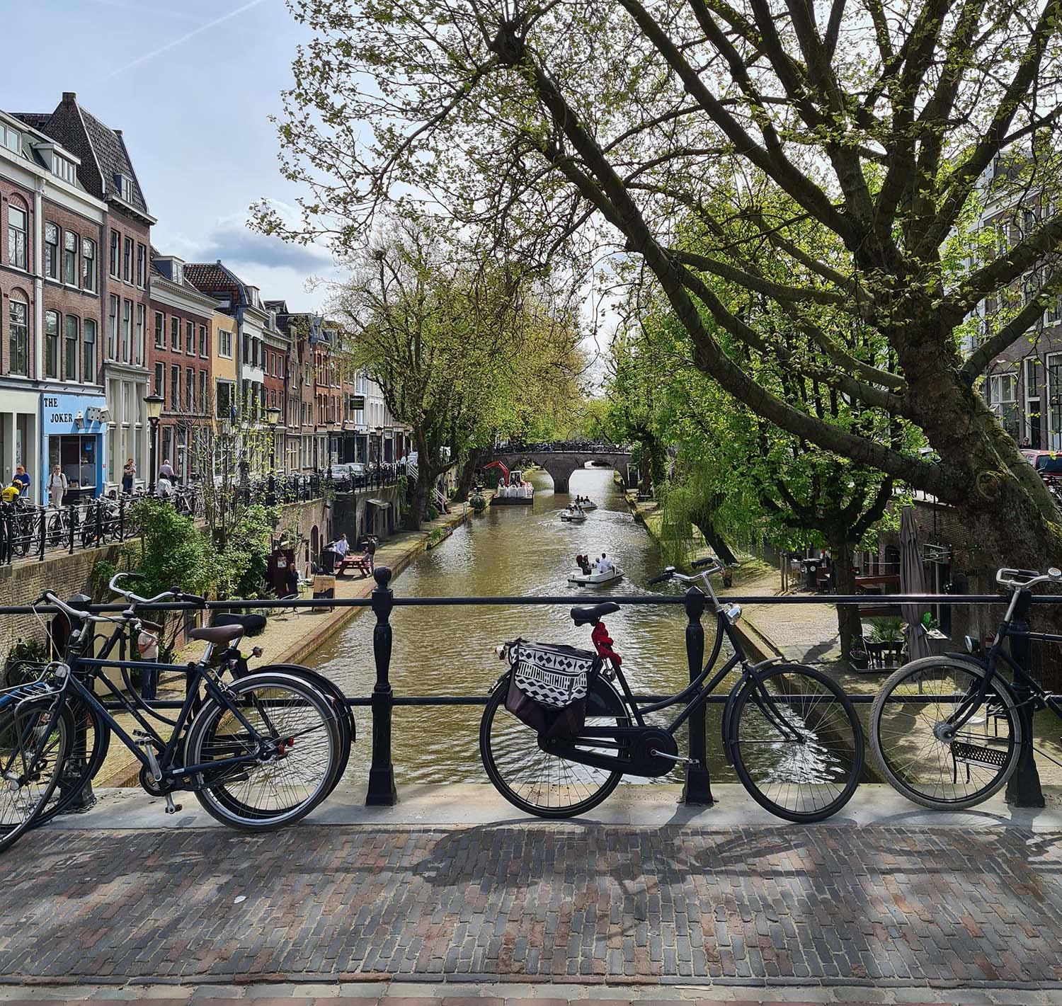 Atmospheric photo of Utrecht and the canals